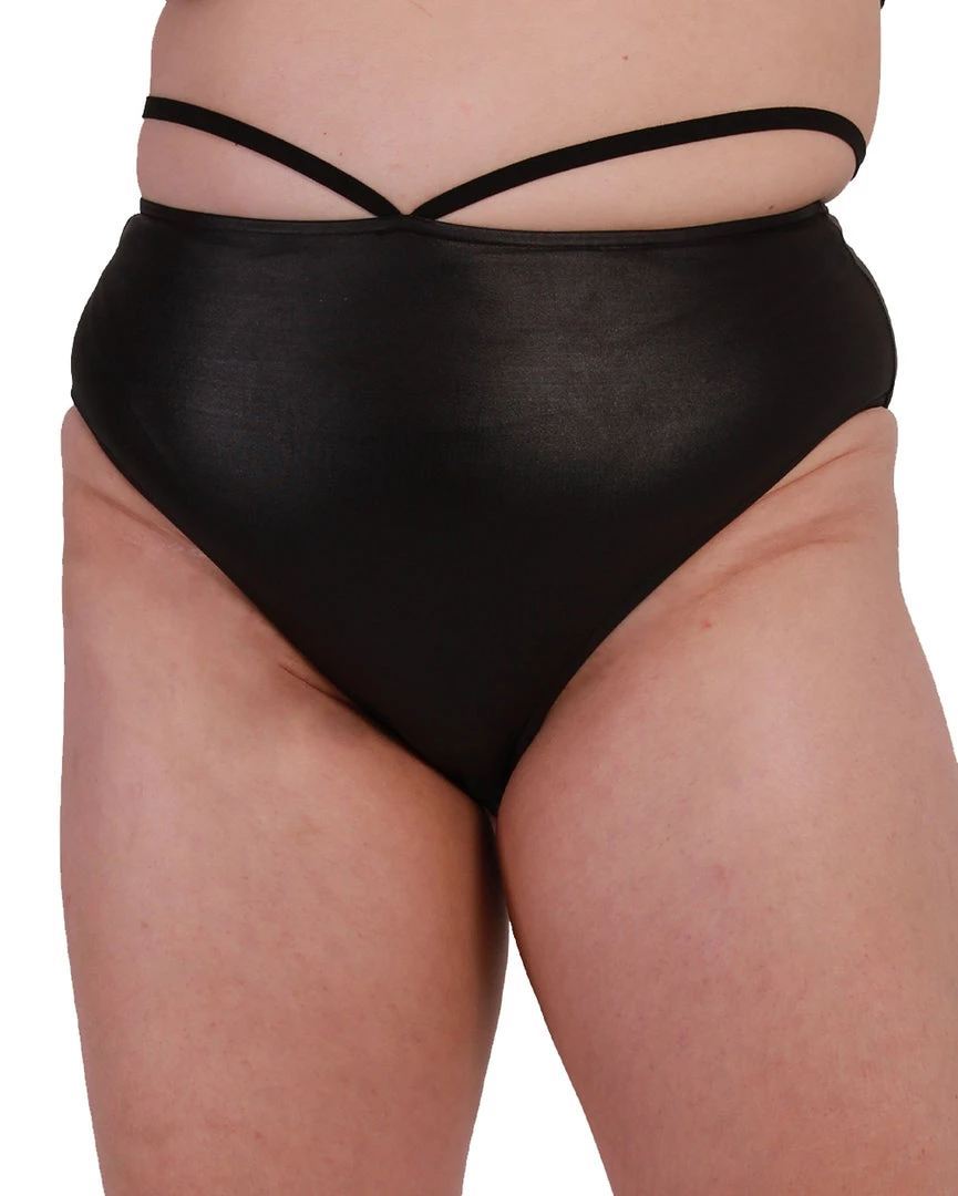 OhYes Outta My Mind Strappy Booty Shorts