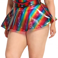 OhYes Over The Rainbow Vinyl Mini Skirt New Arrivals