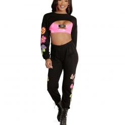 Rock & Rose Clothing PLUR Avenue Jogger Pants