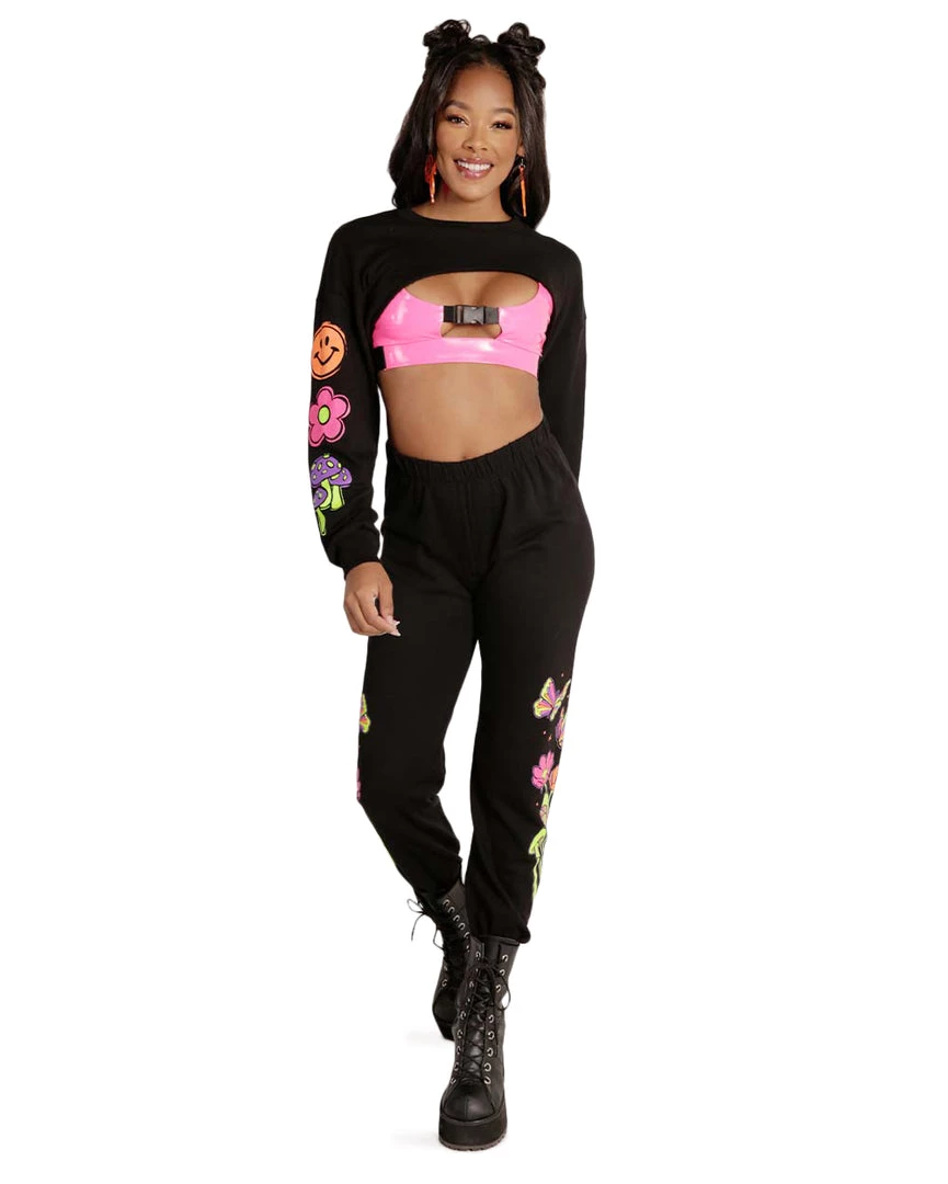 Rock & Rose Clothing PLUR Avenue Jogger Pants