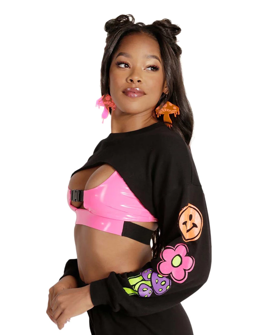 Rock & Rose PLUR Avenue Ultra Crop Top Clothing