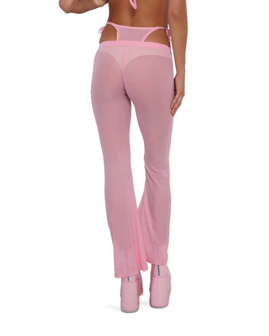 OhYes PLUR Cuteness Mesh Bell Bottoms