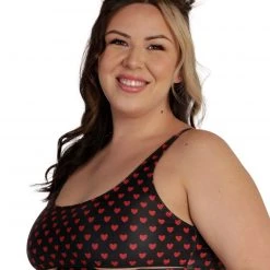 Dippin Daisies Paint It Red Heart Underboob Top Clothing