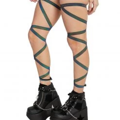 Andrew - Agent Pair Of Non-Slip Rainbow Reflective Leg Wraps