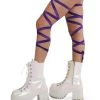 Andrew - Agent Pair Of Non-Slip Purple Leg Wraps