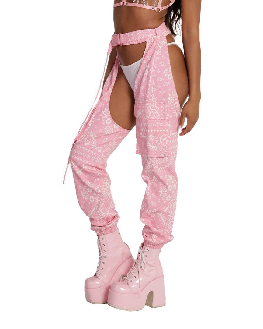 Hot & Delicious Black Bead Paisley Frenzy Speed Clasp Chaps Clothing