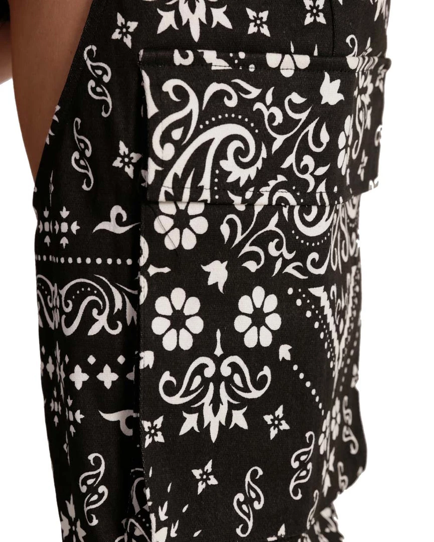 Hot & Delicious Black Bead Paisley Frenzy Speed Clasp Chaps Clothing