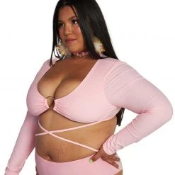 OhYes Pink Fairy O-Ring Strappy Top