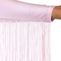 OhYes Princess PLUR Fringe Long Sleeve Crop Top Clothing