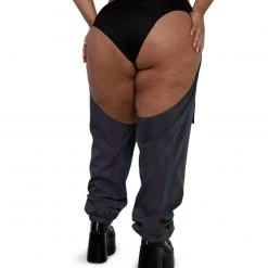 Hot & Delicious Black Bead Prism Fairy Reflective Chaps