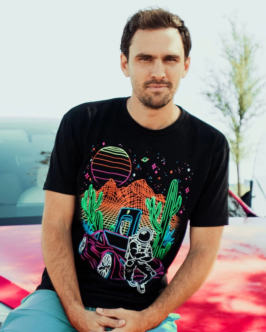 INTO THE AM Electric Desert Glow-in-the-Dark Tee