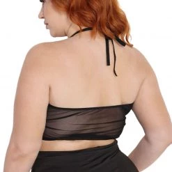 OhYes Push 2 Start Rhinestone Keyhole Crop Top