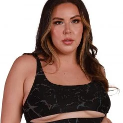 Dippin Daisies Tops Psychedelic Chick Reflective Cut Out Top