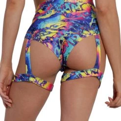 Day G Psychedelic Groove Harness Booty Shorts Bottoms