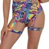 Day G Psychedelic Groove Harness Booty Shorts Bottoms