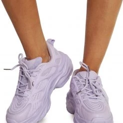 Berness Shoes Purple Ripple Platform Sneakers