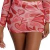Rock & Rose Queen Of Hearts Mesh Mini Skirt Bottoms