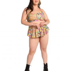 Dippin Daisies Rainbow Burst Underboob Cutout Top New Arrivals