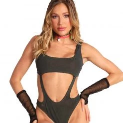 Cherry Mellow, Inc. New Arrivals Rainbow Gloss Reflective Bodysuit