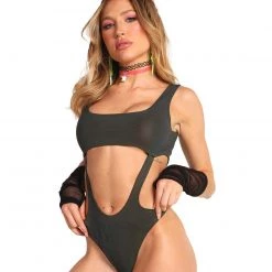 Cherry Mellow, Inc. New Arrivals Rainbow Gloss Reflective Bodysuit