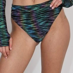 Dippin Daisies Bottoms Rainbow Glow Reflective High Cut Booty Shorts