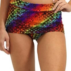 Forplay Bottoms Rainbow Renegade Booty Shorts