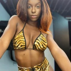 Shop 17 Rawr Tiger Bikini Top Tops