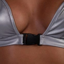 Cherry Mellow, Inc. Tops Ray Of Light Reflective Clasp Crop Top