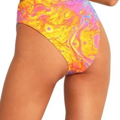Dippin Daisies New Arrivals Recycled Fabric Liquid Rainbow High Cut Bottoms