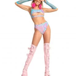 Dippin Daisies New Arrivals Recycled Fabric Melted Marble High Cut Booty Shorts