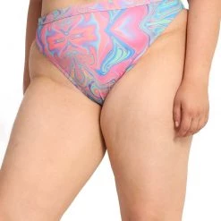 Dippin Daisies New Arrivals Recycled Fabric Melted Marble High Cut Booty Shorts