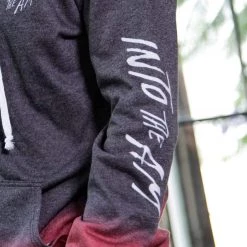 INTO THE AM Red Horizon Tie-Dye Hoodie Men