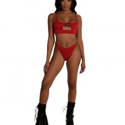 Day G Red As A Cherry Cut Out Speed Clasp Top Clothing