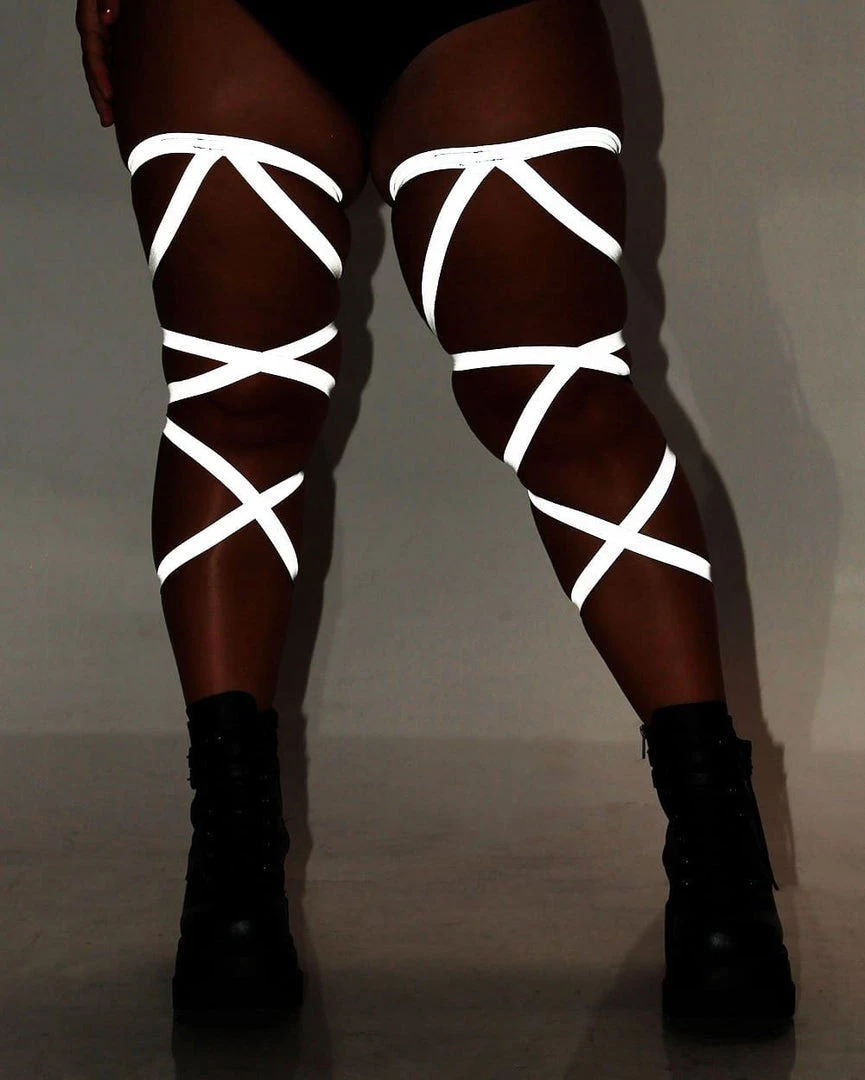 Andrew - Agent Trending Now Pair Of Non-Slip Reflective Leg Wraps