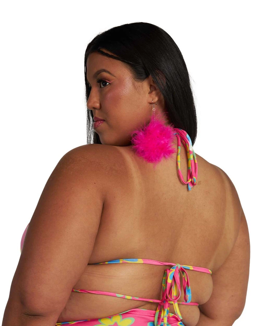 Cherry Mellow, Inc. Clothing Retro Trip Daisy O-Ring Bikini Top