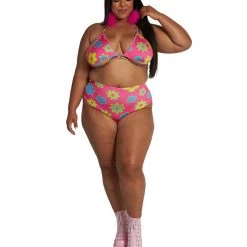 Cherry Mellow, Inc. Clothing Retro Trip Daisy O-Ring Bikini Top