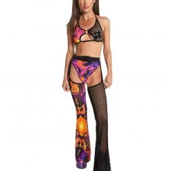 New Arrivals Rolita Couture X IHR Mesh Hazard Bath Ride Em Bell Chaps