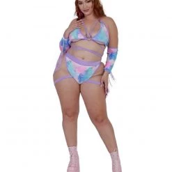 Rolita Couture Pastel Tie-Dye Butterfly Kisses Wrap Top