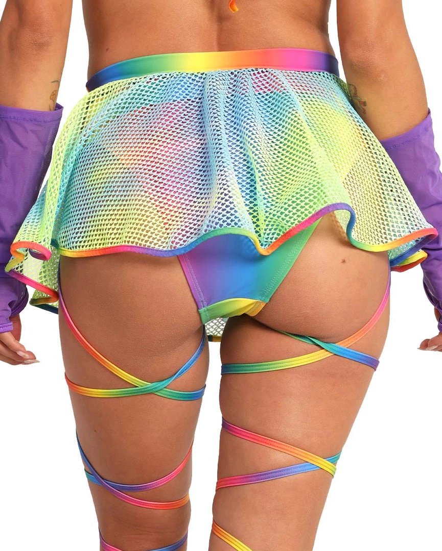 New Arrivals Roma Happy Pride Mesh Mini Skirt