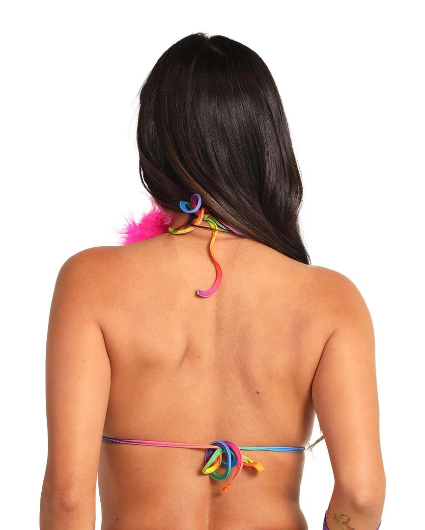 Roma Happy Pride Mesh Triangle Top