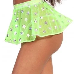 Roma Hollywood Starlet Mesh Mini Skirt Clothing