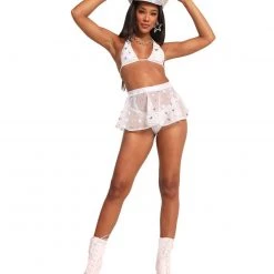 Roma Hollywood Starlet Mesh Mini Skirt Clothing