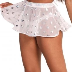 Roma Hollywood Starlet Mesh Mini Skirt Clothing
