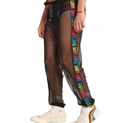 Roma Love Is Love Men's Fishnet Joggers New Arrivals