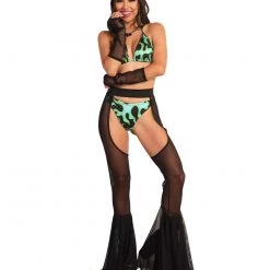 Roma Wicked Thing Mesh Bell Bottom Chaps