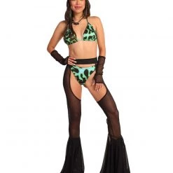 Roma Wicked Thing Mesh Bell Bottom Chaps