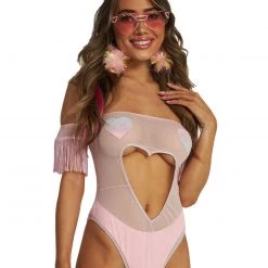 Roma X IHR Be Mine Cutout Mesh Bodysuit