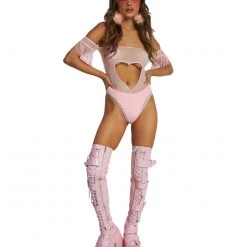 Roma X IHR Be Mine Cutout Mesh Bodysuit