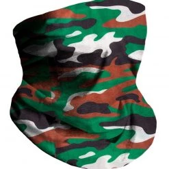 INTO THE AM Green Camo Seamless Mask Bandana Masks & Bandanas