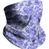 INTO THE AM Violet Roses Seamless Mask Bandana